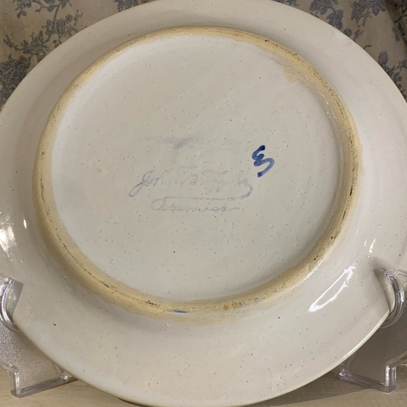 VTG John B Taylor Ceramics Hand-Painted Dinner Plate Pear and Grapes - Picture 8 of 8